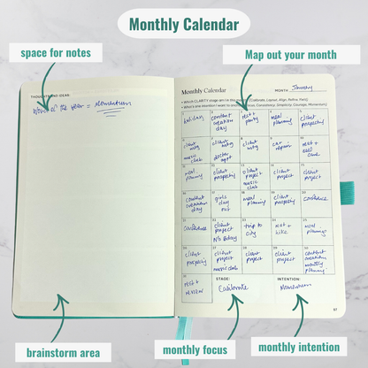 Surprisingly Successful – Undated Weekly Planner - Teal