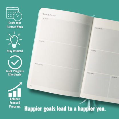 Surprisingly Successful – Undated Weekly Planner - Teal