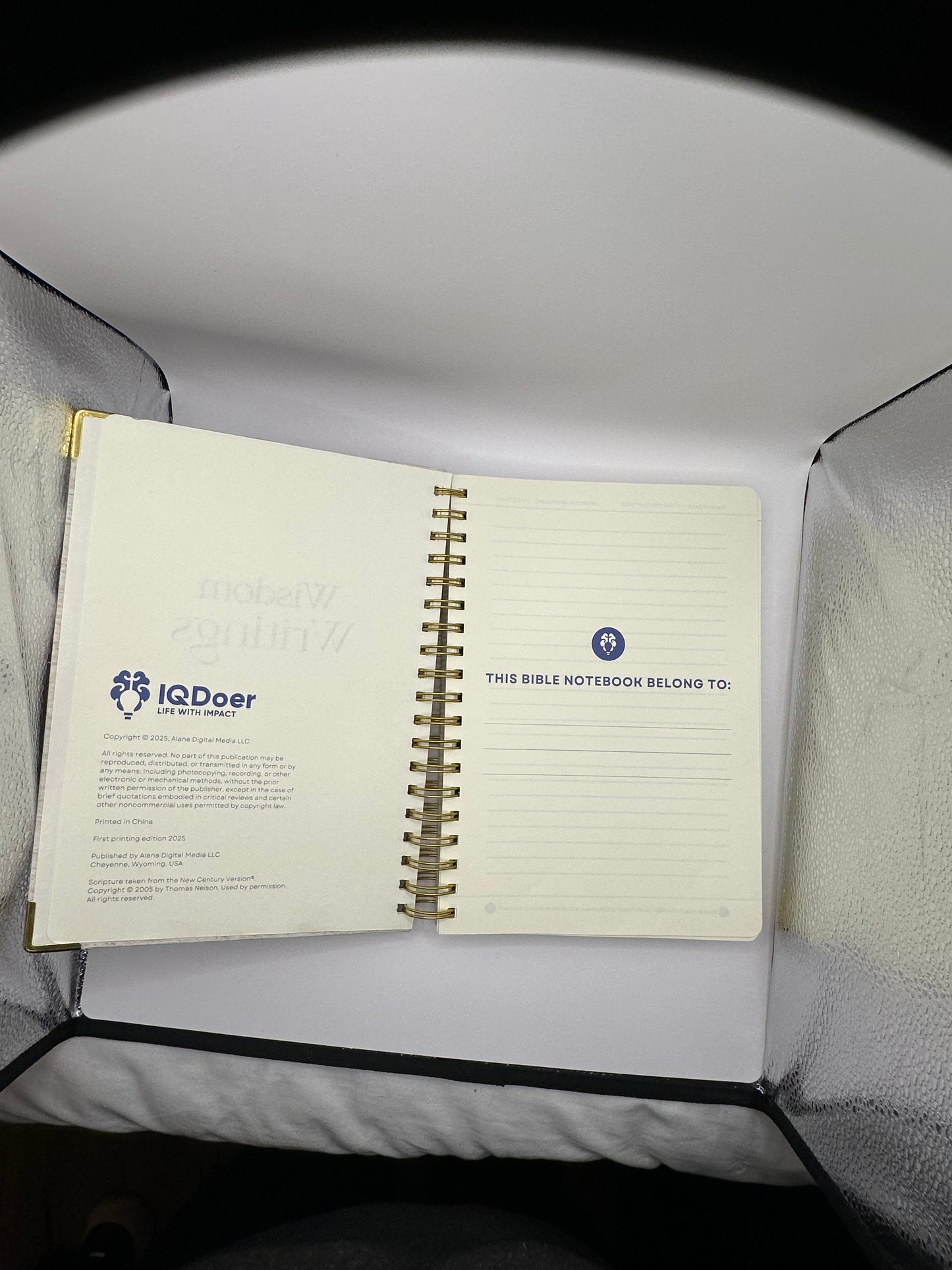 Wisdom Writings – Bible Notebook (B5)